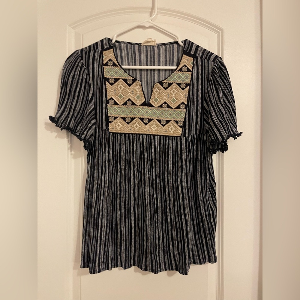Embroidered top
